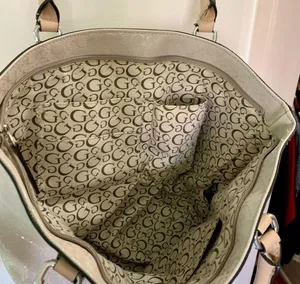 Guess, beige, fashionable, elegant handbag thumbnail 6