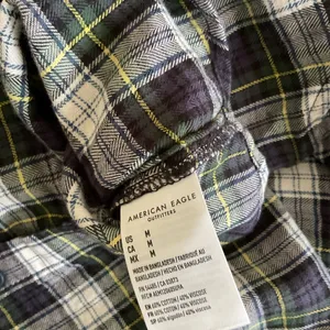 American Eagle Outfitters Plaid Button Down Lounge Flannel‎ Top Size Medium New thumbnail 4