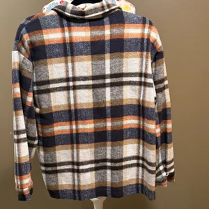 Flannel Shacket Orange Size M thumbnail 2