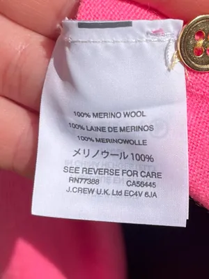 J.Crew Neon Pink Lightweight 100% Merino Wool Jackie Cardigan Sweater Size XL thumbnail 6