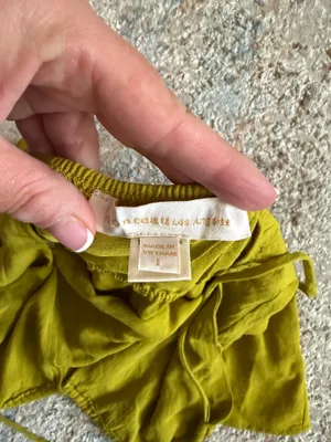 Monteau Chartreuse Halter Top thumbnail 2