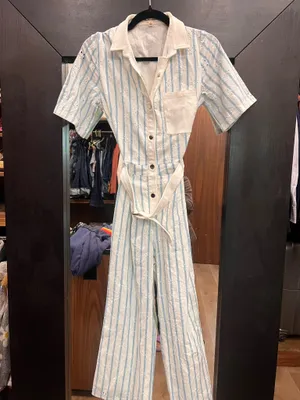 For Love & Lemons Hermosa Striped Jumpsuit M thumbnail 4