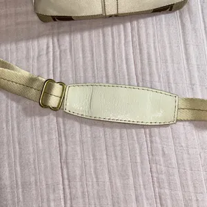 Vintage Coach Tan Signature Monogram Canvas Crossbody Bag thumbnail 3