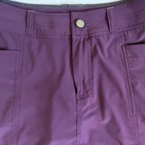 LL Bean Vista Skort Womens 4 Regular Deep Purple Plum Hiking Golf Active‎ Skirt thumbnail 4
