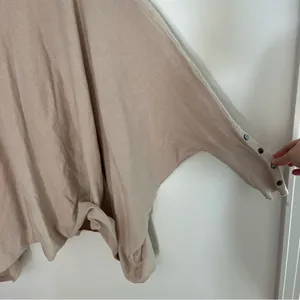 Alfani Turtleneck Poncho Beige Tan Size Large thumbnail 6