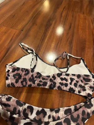 Women’s Leopard Print Two-Piece Style Swim Set thumbnail 2