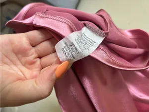 Windsor pink satin mini dress thumbnail 4