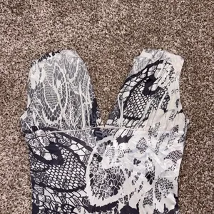 Daytrip black & white lace print shirt Medium thumbnail 8