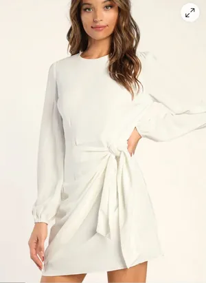 Lulu’s white dress thumbnail 1