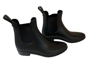 Sam Edelman Tinsley Rain Boots Matte Black Womens Size 5 Neutral Minimalist‎ thumbnail 1