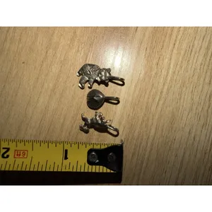 3 Pcs Sterling Silver 925 Bear Shell Unicorn Charm For Bracelet Or Necklace thumbnail 3
