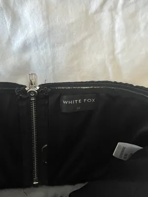 White Fox Black Corset Top thumbnail 3