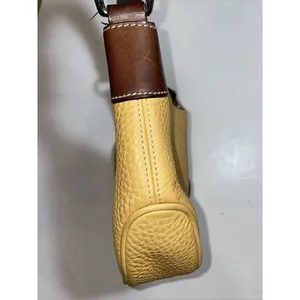 Dooney & Bourke Hobo All-Weather Leather AWL‎ Purse Shoulder Bag Yellow thumbnail 3