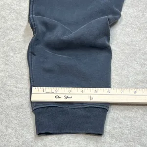 AllSaints Sweatpants‎ Velour Lined Washed Black Joggers XL Ramskull Logo Y2K EUC thumbnail 10