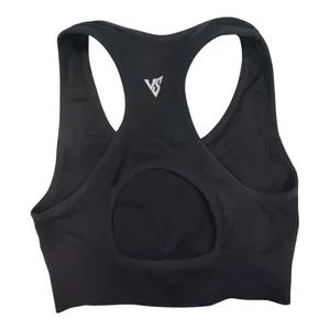 VShred Women's Black Seamless Racerback Sports Bra Size L thumbnail 3