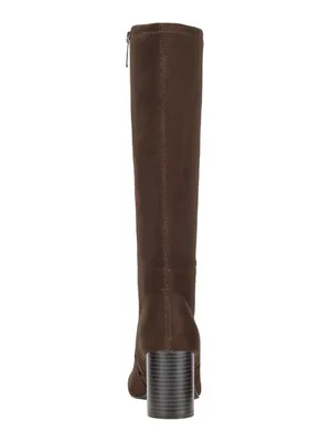 Style & Co. Brysonn Round Toe Boots Block Heel Faux Suede Dark Roast Brown 7.5M thumbnail 13