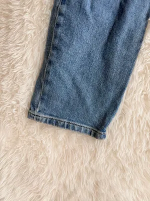 Everlane High Rise Straight Leg Jeans in Medium Blue Wash thumbnail 2
