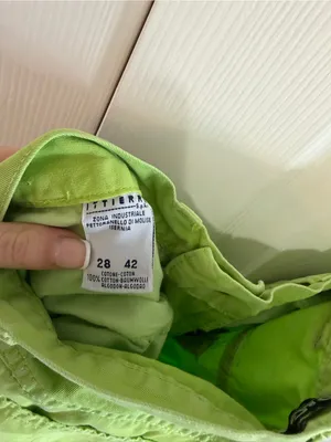 Dolce & Gabbana D&G Vintage 90s Y2K Lime Green Trousers Size 28 thumbnail 4