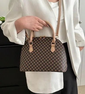 ⚠️Clearance NWT Geometric Pattern Dome Bag Double Handle Elegant for work Office thumbnail 1