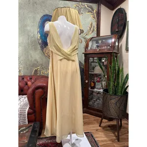 Bari Jay Vintage 60s 70s Lace Bodice Maxi Dress Gown thumbnail 6