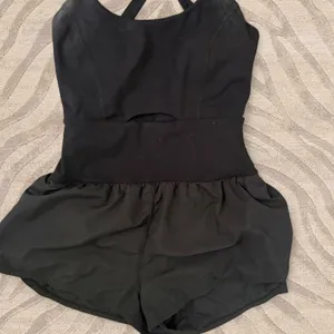 Fp movement black athletic romper thumbnail 2