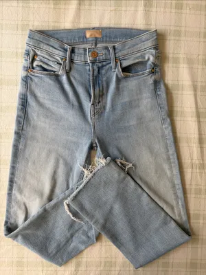 Mother Light Wash Women's Jeans - Classic Straight Fit thumbnail 9