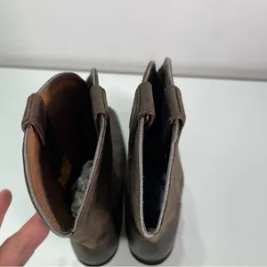 Road Wolf Women 6.5M Brown Leather Cowgirl Boots Festival 2.5' Heel Southwestern thumbnail 5