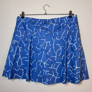 Athleta Ace Stretch Performance Tennis Skort Pickleball Golf Blue XL thumbnail 6