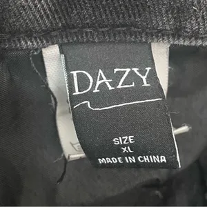 DAZY Black Washed Denim High Waist Wide Leg Baggy Jeans Size XL thumbnail 8