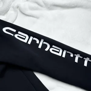 Carhartt Womens Relaxed Fit Midweight Logo Sleeve Graphic Hoodie Black - XS thumbnail 6