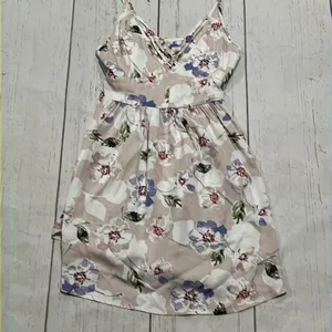 Oneill gray floral spaghetti strap dress nwt thumbnail 3