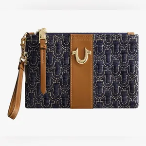 True Religion Women's Mini Wallet, Small Compact Quilted Clutch Pouch thumbnail 5