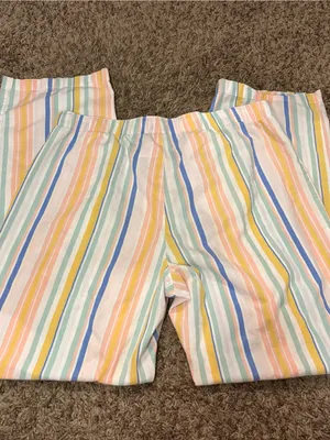 Old Navy Pastel Striped Pajama Pants Size M thumbnail 5