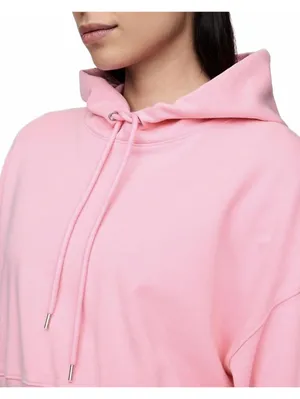 Gap French Terry Oversized Crop Hoodie May Pink NWT XL thumbnail 4