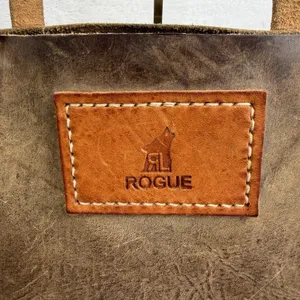 Rogue Industrie Leather Tote Bag Full Grain Heavy Purse Brown Open Top‎ Distress thumbnail 4