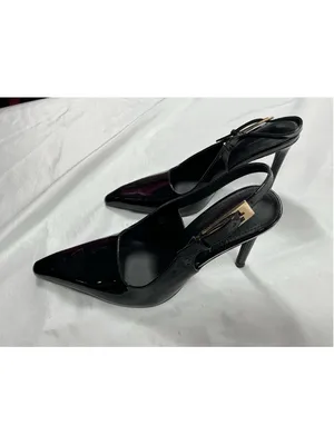 Womans New Coutgo Sling Back Pumps Black Size 8.5 Stiletto Heel thumbnail 3