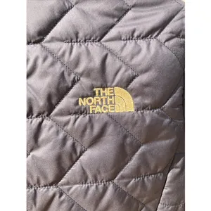 Women's The North Face Quilted‎ Lightweight Puffer Small Black Gold thumbnail 4