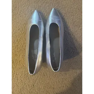 SEYCHELLES Silver  Block Heel Shoes Size 9 thumbnail 3