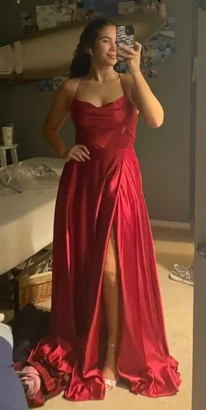 Dillard's Silk Formal Dress thumbnail 1