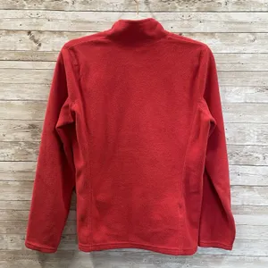 Eddie‎ Bauer Womens S Polar Fleece Sweatshirt Red Pullover 1/4 Zip Long Sleeve thumbnail 5