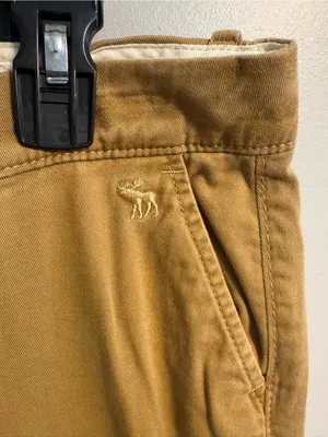 Abercrombie & Fitch Perfect Stretch Flare Chino Pants Tan Size 4R thumbnail 4
