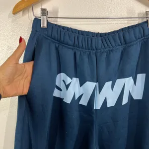 SUMWON Wide Leg Lounge Pants M Blue Fleece Cozy‎ High Waist Pull On Casual thumbnail 9