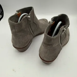 Coach Dani Bootie Western Heather Grey‎ Suede Ankle Boots 7.5B thumbnail 7