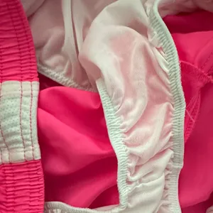 Soffe Pink Low Rise Shorts with White Trim thumbnail 4