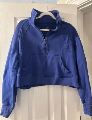 Lululemon Half-Zip Scuba Funnel Neck Oversized M/L thumbnail 1