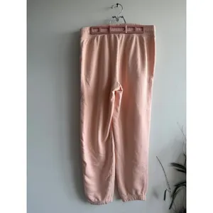 Aerie‎ Womens Peach High Waisted Fleece Jogger Sweatpants M Drawstring Pockets thumbnail 2