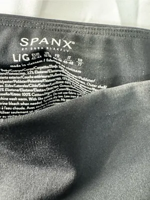 Spanx Black Women's Layered Athletic Shorts L thumbnail 6