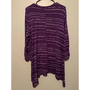 APT 9 Purple Long Sleeve V Neck Tunic Top Size XL thumbnail 5