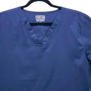 Authentic Cherokee Workwear Mens Scrub Top Navy‎ XL thumbnail 3