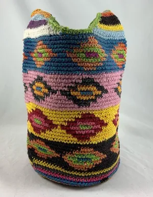 Hippie Tube Style Knitted hobo bag thumbnail 2